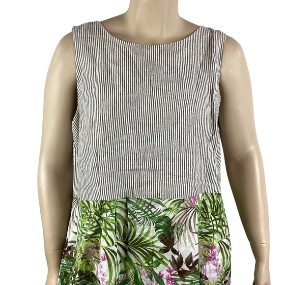 J. Jill Spring Dress Size XL Multicolor Mixed Print - Picture 2 of 7